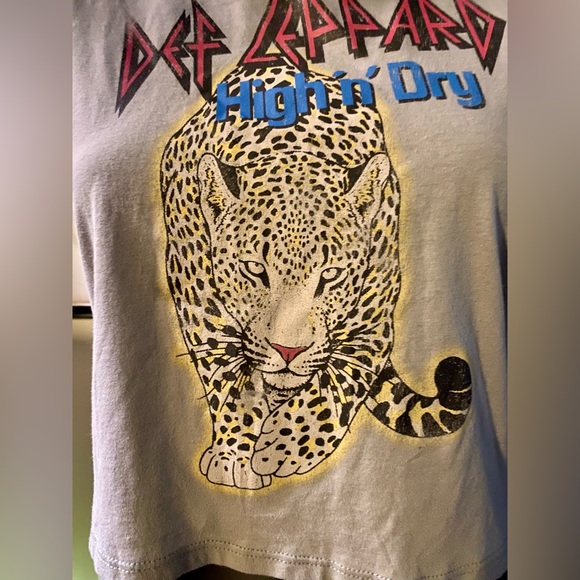 New with Tags Def Leopard Tank lace up sides - Picture 4 of 5